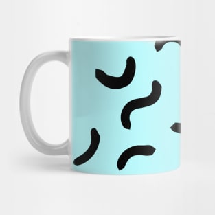 Fancy line blue pastel pattern Mug